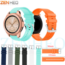 Pulseira de silicone de 20mm, pulseira de substituição clássica para samsung galaxy watch 42mm/gear sport/gear s2, huami amazfit bip lite 2024 - compre barato