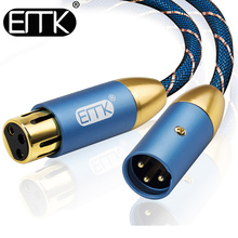 Cable de micrófono de Karaoke, Conector de cañón de sonido, extensión XLR, Cable Mikrofon para amplificadores mezcladores de Audio, Cable XLR de 15m 2024 - compra barato