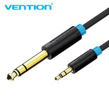 Vention-cabo adaptador para mixer, 3.5mm a 6.35mm, amplificador, banhado a ouro, para entrada 3.5, 3m, 5m, cabo auxiliar, macho para macho 2024 - compre barato