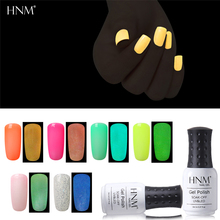 HNM-esmalte de uñas híbrido, laca de colores luminosos neón fluorescentes, UV LED, 8ML 2024 - compra barato