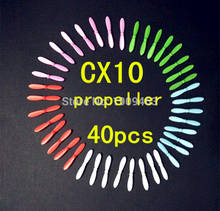 cheerson cx-10 cx10 X4 H111 blade spare parts propeller main blades cx 10 RC quadcopter helicopter 10sets= 40pcs 2024 - buy cheap