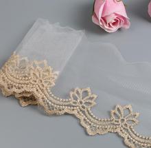 15 Yards Cheap Price Handmade DIY Garment Sewing Accessories Gold Lace Embroidery Gold Curtains Lace Trim Wide 10cm 2024 - buy cheap