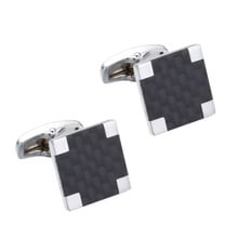 C-MAN Jewelry Square fiber Cufflinks for Mens High Quality Brand Enamel Animal Cufflink mosaic Crystal 2017 Newest Hot 2024 - buy cheap