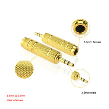 New 3.5mm Male To 6.5 Mm Female Adapter 3.5 Plug To 6.35 Jack Stereo Speaker Audio Adapter Converter for Mobile Phone PC 2024 - buy cheap