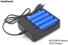 4 pcs. New Battery 18650 3.7 V 2200 mAh Li-Ion Battery 18650 Battery + 18650 Charger Smart- 2024 - buy cheap