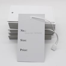 free shipping stock size hang tag/garment printed paper tag/custom clothing hang tag/item no. size/DIY tag 200 pcs a lot 2024 - buy cheap