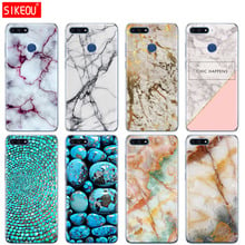 Funda de silicona para teléfono Huawei Honor 7A PRO 7C Y5 Y6 Y7 Y9 2017 2018 Prime marble green stone 2024 - compra barato