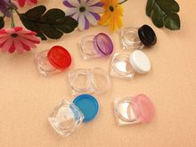 Mini botella de plástico para loción, frasco de plástico para crema, envase para sombra de ojos, 100 unids/lote, 3g, 3ml 2024 - compra barato