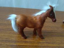 mini 9x7cm simulation brown horse model plastic&furs horse handicraft,home decoration toy gift d1487 2024 - buy cheap
