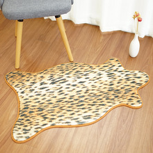 Leopard Tiger Shape Irregular Floor Mat Imitation Skins Carpets Living Room Bedroom Home Decor Bedside Bed Rugs Entrance Doormat 2024 - buy cheap