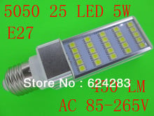 D50 светодиодный ная лампа 5 Вт 5050 SMD 25 LED E27 G23 G24 G24-4Pins лампа-кукуруза холодный белый/теплый белый AC 85-265 в босветильник 2024 - купить недорого