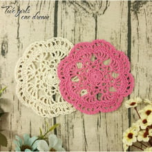 Vintage Multicolor 15cm Heat Insulation  Coaster Handmade Crochet Doilies Table Decor Cup Pad Props Placemat Wedding Gift 40pcs 2024 - buy cheap