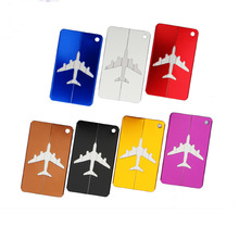 20pcs Travel Luggage Tags Accessories baggage Label Straps Aluminium Suitcase Boarding flight Address Luggage 2024 - buy cheap