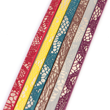 XCHARMS-cuerda y cordón planos de cuero PU para pulsera, accesorios de joyería, materiales de fabricación de joyería de moda, 5mm, 6 colores 2024 - compra barato