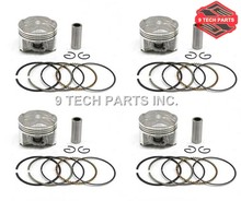 4 Sets GSXR-250 GSF 250 KATANA 250 BANDIT 250 72A 73A 74A 913 PISTON KIT with Piston RINGS STANDARD Size 49mm 2024 - buy cheap