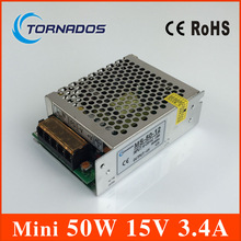 15V 3.4A 50W Mini size LED Switching Power Supply Transformer  for LED Strip light for CCTV 2024 - buy cheap