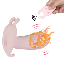 7 velocidades usable G Spot vibrador estimulador Clitoral correa de calentamiento en vibrador Control inalámbrico juguetes sexuales para mujeres adultas 2024 - compra barato