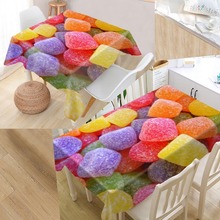 Nova chegada personalizado doces toalha de mesa pano à prova doxford água oxford tecido retangular toalha de mesa festa em casa 2024 - compre barato