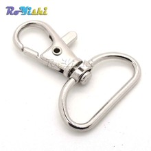 1000pcs/pack Matel Snap Hooks Rotary Swivel For Backpack Webbing 25.4mm Nickel Plated Lobster Clasps 2024 - buy cheap