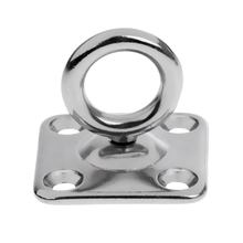 316 Stainless Steel Swivel Square Pad Eye Plate Boat Rigging Hardware 5mm for Marine Kayak Canoe Boat Dinght Yatch Accessories 2024 - buy cheap