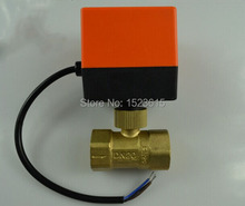 Free shipping 220VAC DN20 3/4" electric actuator valve,Cold&hot water/Water vapor/heat gas 2 way Brass Motorized Ball Valve 2024 - buy cheap