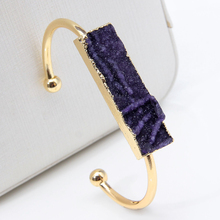 MINHIN натуральный браслет с камнями на запястье для женщин 7 цветов высокого качества золотые ювелирные браслеты 2024 - купить недорого
