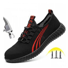 Botas de trabajo de seguridad para hombre, calzado con punta de acero de malla transpirable, informales, antiperforación, para trabajo de seguridad, M678 2024 - compra barato