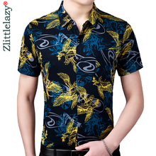 2020 Brand Casual Pocket Hawaiian Floral Summer Short Sleeve Slim Fit Men Shirt Social Dress Shirts Mens Fashions Jersey 51534 2024 - buy cheap