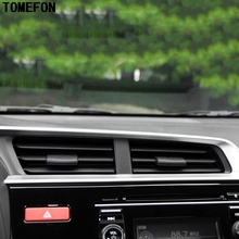 TOMEFON mate ABS 4 piezas para Honda JAZZ 2014 2015 AC Protector Trim aire acondicionado anillos cubierta decorativa salida Trim 2024 - compra barato