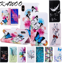 PU Leather Folio Flip Case With Credit Cards Pockets Wallet Cover For Xiaomi Redmi Note 5 Cute Patterned Stand Protetive Coque 2024 - buy cheap