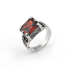 Классическое мужское кольцо, лидер продаж, винтажное ретро-кольцо в античном стиле, квадратный дизайн, искусственное кольцо, ювелирные изделия, размер 6-11 2024 - купить недорого