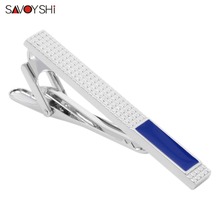 Savyshi-Clips de corbata con nombre tallado gratis para hombre, regalo de negocios, broche de Pin de Color plateado, barra de corbata Simple, joyería de marca de alta calidad 2024 - compra barato