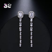 Be 8 New Style Crystal Fashion AAA+ CZ Square Shape Drop Earrings, Long Dangle Earrings for Women Fashion Jewelry E515 2024 - buy cheap