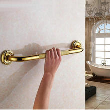 Bathtub Handrail Bathroom antique/goldenTub Safety Grab Bar Black Antique Brass Carved Pattern Base Safety Handles 3719 2024 - buy cheap