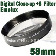 EMOLUX 58mm +8 Close-Up Camera Effect Optical Glass Lens Filter 2024 - buy cheap