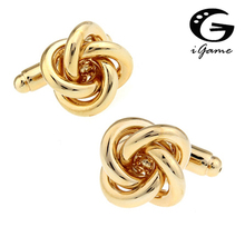 iGame Knot Cuff Links Silver Color Copper Knot Design Best Gift For Men Free Shipping 2024 - buy cheap