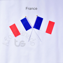 Французский баннер 14*21 см, 10 шт., ручной машущий флаг, Национальный флаг для встреч, парадов вечерние, подвешивание, украшение 2024 - купить недорого