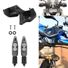 Protetor de mão para bmw, guarda-mão, r1200gs, adv, f800gs, adventure s1000xr, para-brisa + led, seta indicadores frontais 2024 - compre barato