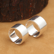 Кольцо ручной работы из серебра 999 пробы кольцо из чистого серебра кольцо с изменяемым размером кольцо для влюбленных 2024 - купить недорого