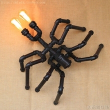 Loft Style Creative Spider Water Pipe Lamp Industrial Vintage Wall Lights Fixtures For Edison Wall Sconce Indoor Lighting 2024 - buy cheap