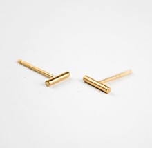 SMJEL Simple Fashion Thin Bar Earrings Tiny Geometric Round Bar Stud Earrings for Women Party Earrings Gift 2024 - buy cheap