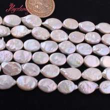 10x14mm Oval White Cultured Freshwater Pearl Bead Natural Stone Beads For DIY Necklace Bracelets Jewelry Making 15"Free Shipping 2024 - buy cheap