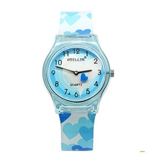 New Arrival Brand Heart Waterproof Kids Watch Fashion Candy Quartz Silicone Casual Clock Relogio kol Saati 2024 - compre barato