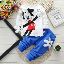 Spring Autumn Kids Boys Clothes Cartoon Mouse Children's Tracksuits Toddler Boy Clothing Tops+Pant 2PCS Baby Sets 0-4Year BC1274 2024 - buy cheap