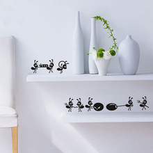 Креативные муравья ZOOYOO, домашний декор, смешные наклейки на стену для детской комнаты, кухонные настенные наклейки, украшение на окно 2024 - купить недорого