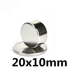 *1pcs 20 * 10mm super strong neodymium magnet N35 disc permanent magnet rare earth art process neodymium iron boron magnet 2024 - buy cheap