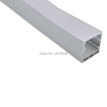 10x1m conjuntos/lote 6000 séries de led perfil linear quadrado 35mm de largura canal de led de alumínio para luzes suspensas