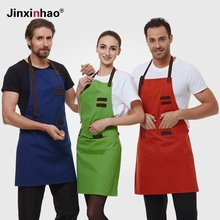 2016 New home cooking kitchen apron laides canvas chef aprons uk stylish vintage coffee shop waiter workwear free shipping 2024 - buy cheap