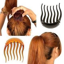 Women Fashion Insert Hair Clip Ponytail Bouffant Styles Bouffant Hair Decor Comb 2024 - buy cheap