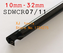 Herramientas de torneado CNC, 1 unidad, 10mm, 12mm, 16mm, 20mm, 25mm, 32mm, S12M-SDWCR07, SDWCR07, SDWCR11, SDWCL07/11, mano derecha/izquierda 2024 - compra barato